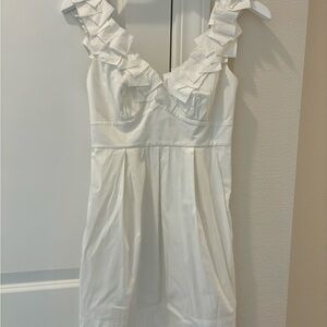 BCBG XS white sundress
